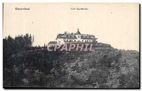 Cartes postales Marienbad Cafe Egerlander