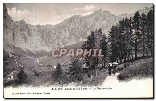 Cartes postales Loueche les Bains Le Promenade Geneve