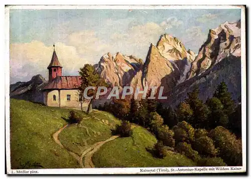 Cartes postales moderne Mobler Pinx Kaisertal St Antonius Kapelle mit Wildem Kaiser