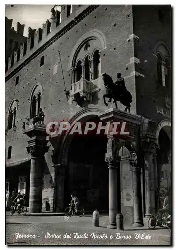 Cartes postales moderne Ferrara Statue dei Duchi Nicola Borsa D Eote