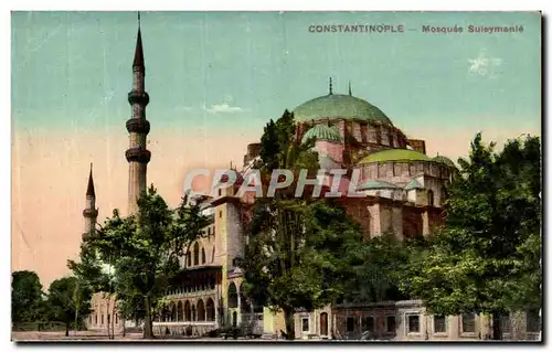 Ansichtskarte AK Constantinople Mosquee Suleymanie Turquie