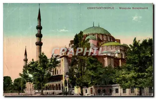 Cartes postales Constantinople Mosquee Suleymanie Turquie