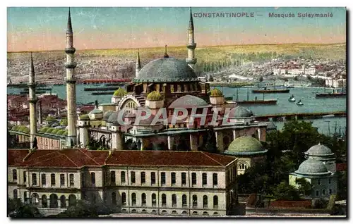 Ansichtskarte AK Constantinople Mosquee Suleymanie Turquie