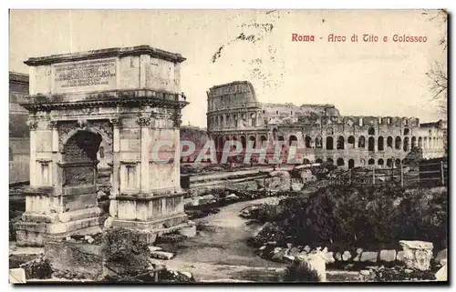 Cartes postales Roma Arco di Tito Colosseo