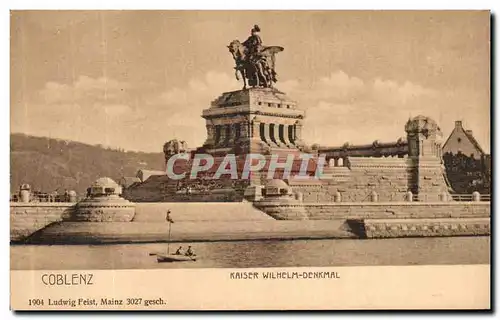 Cartes postales Coblenz Kaiser Wilhelm Denkmal