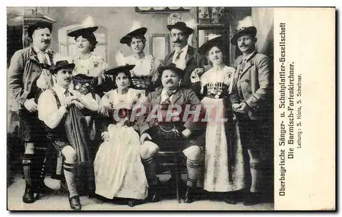 Cartes postales Die Garmisch Partenkirchner Folklore Costume