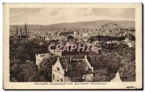 Cartes postales Wiesbaden Totalansicht Vom Bierstadter Feisenkeller
