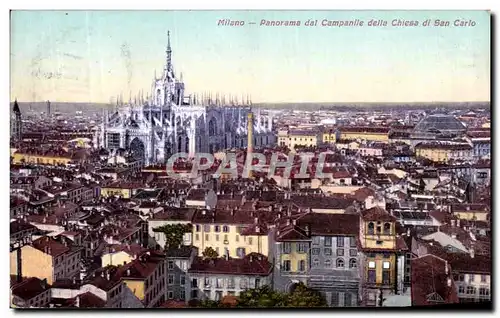 Ansichtskarte AK Milano Panorama dal Campanile della Chiesa di San Carlo