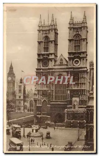 Cartes postales London Westminster Abbey St Margaret s and Big Ben