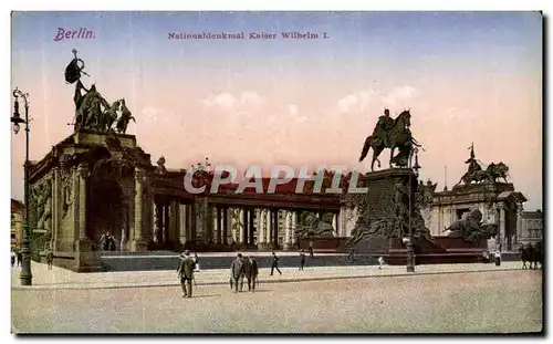 Cartes postales Berlin Nationaldenkmal Kaiser Wilhelm