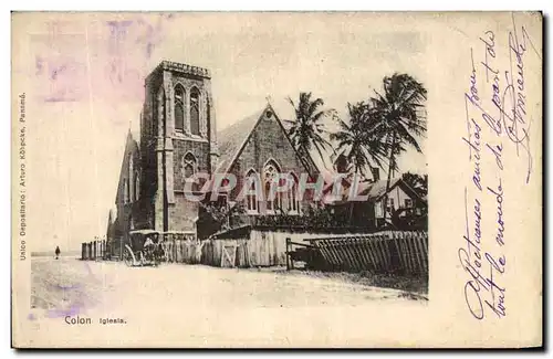 Cartes postales Panama Colon Iglesia