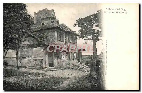 Cartes postales Alt Nurnberg Partie auf der Burg