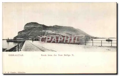 Cartes postales Gibraltar Rock From the New Bridge