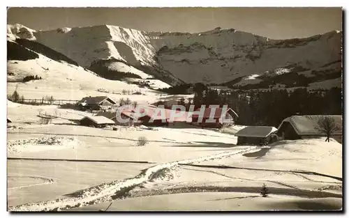 CARTE PHOTO Suisse Chalets