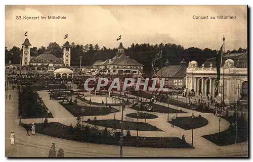 Cartes postales konzert im Mittelfeld Exposition nationale suisse Berne 1904