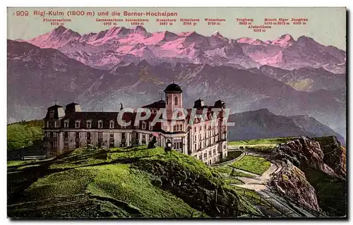 Cartes postales Rigi Kulm und die Berner Hochalpen