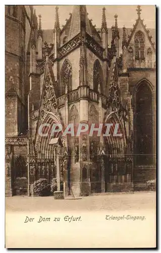Cartes postales Der Dom Zu Erfurt Triangel Eingang