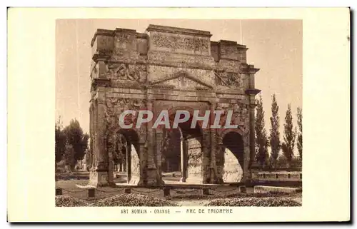 Cartes postales Art Romain Orange Arc De Triomphe