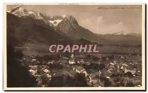 Cartes postales Partenkirchen Die Zugspitze