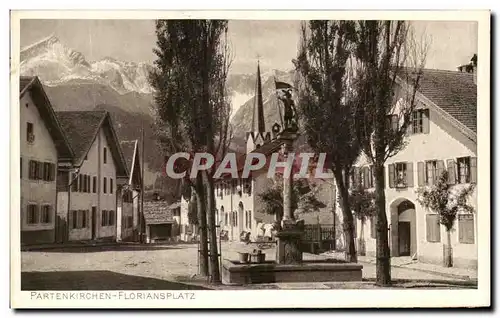 Cartes postales Partenkirchen Floriansplatz