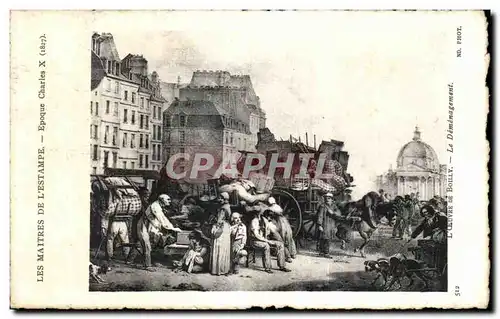 Ansichtskarte AK L ceuvre De Boilly Le Demenagement Les Maitres de L Estampe Epoque Charles X Paris