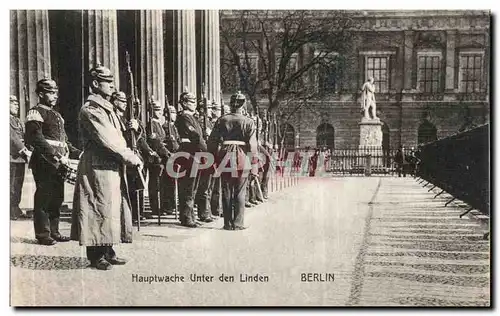 Ansichtskarte AK Hauptwache unter den Linden Berlin