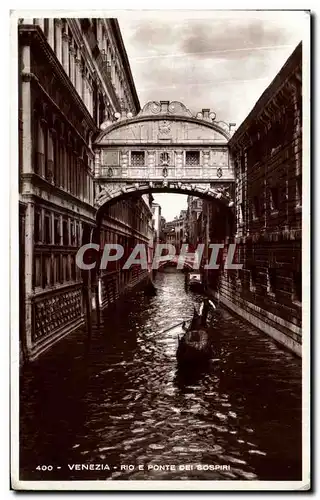 Ansichtskarte AK Venezia Rio Ponte Del Sospiri