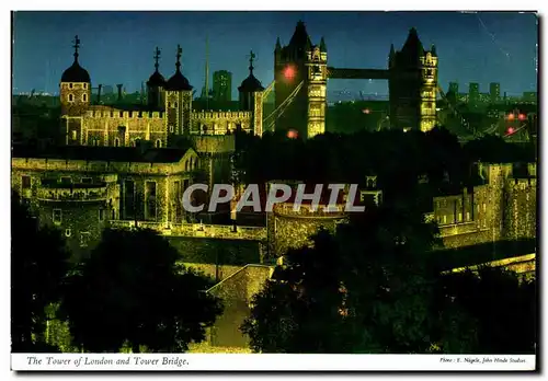 Cartes postales The Tower of London and Tower Bridge