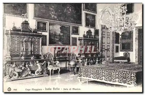 Ansichtskarte AK Lago Maggiore Isola Bella Sala di Musica