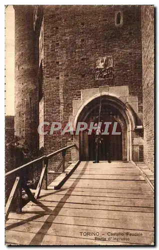 Cartes postales Torino Castello Feudale Porta d Ingresso