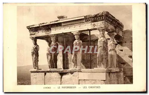 Cartes postales Athenes Le Pandroseion Les Cariatides