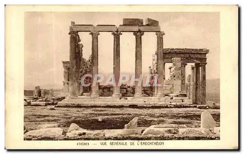 Cartes postales Athenes Vue generale de l Erechtheion