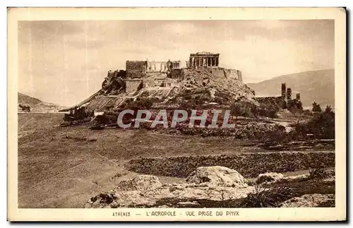 Ansichtskarte AK Athenes L Acropole Vue Prise Du Pnyx