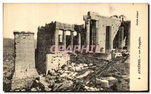 Cartes postales Athenes Les Propylees