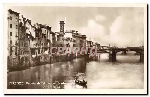 Cartes postales Firenze Veduta Dell Arno Col Ponte ES Trinita