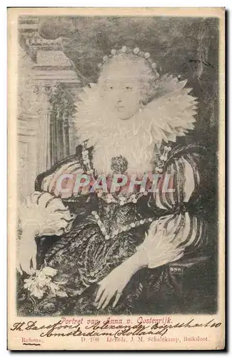 Cartes postales Portret Van Anna Oostenrijk Rubens