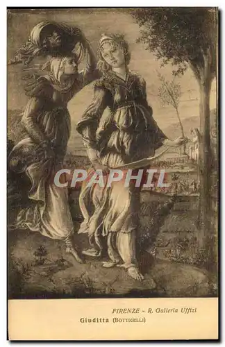 Ansichtskarte AK Firenze R Galleria Uffizi Giuditta Botticelli
