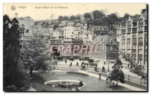 Cartes postales Liege Square Notger Et rue Pierreuse