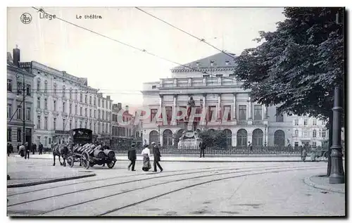 Cartes postales Liege Le theatre