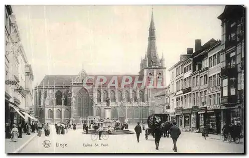 Cartes postales Liege Eglise St Paul