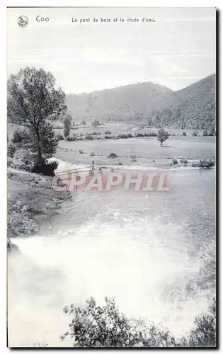 Cartes postales Coo Le Pont de bols et la chute d eao