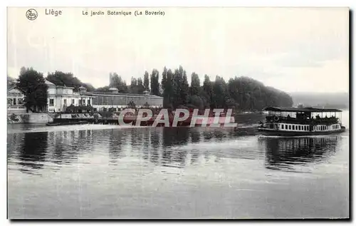 Ansichtskarte AK Liege Le Jardin Botanique La Boverie Bateau