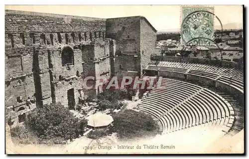 Cartes postales Orange Interieur du Theatre Romain