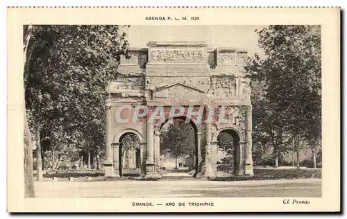 Cartes postales Orange Arc De Triomphe