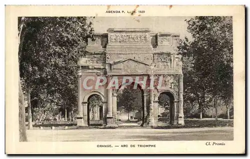 Cartes postales Orange Arc De Triomphe