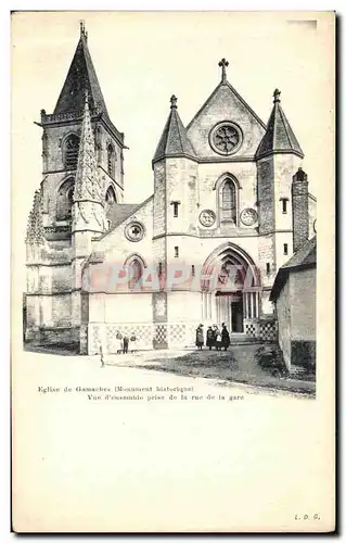 Ansichtskarte AK Eglise de Gamaches Vue d ensemble prise de la Rue de la Gare