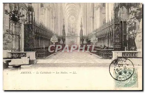 Ansichtskarte AK Amiens La Cathedrale Les Stalles