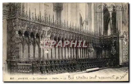 Cartes postales Amiens La Cathedrale Stalles