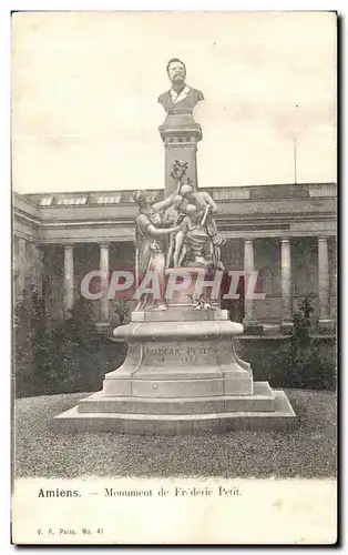 Cartes postales Amiens Monument de Frederic Petit