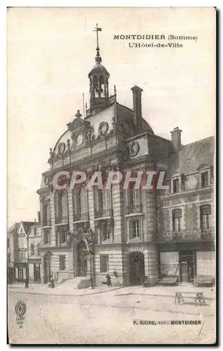 Cartes postales Montdidier L Hotel De Ville